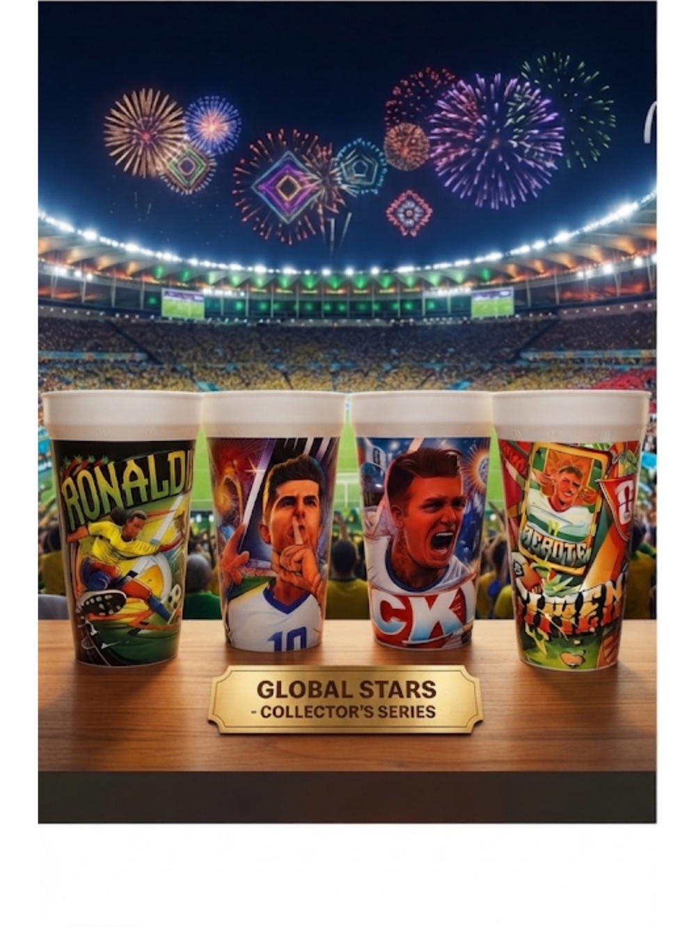 McDonald's Global Stars Collector's Series Cups - Multicolor Soccer Fireworks